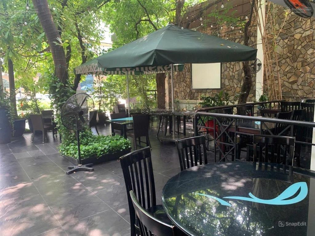 Nhà hàng sân vườn (cho thuê) quận 3  23x27m (hầm, 2 tầng, st)