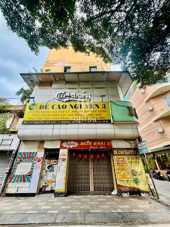 Góc 2mt nguyễn văn thủ, quận 1 (8x23m  4 tầng)
