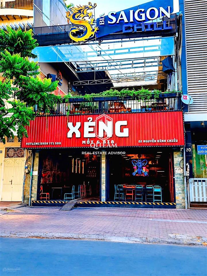 Cho thuê nhà  mt nguyễn đình chiểu, quận 1  400m2 sử dụng trống suốt