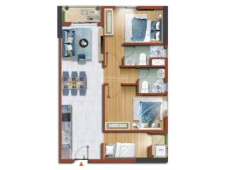 Cần bán căn góc 2pn+  2wc destino centro | 63m² | có thể thiết kế 3pn | chỉ 450 triệu nhận nhà.