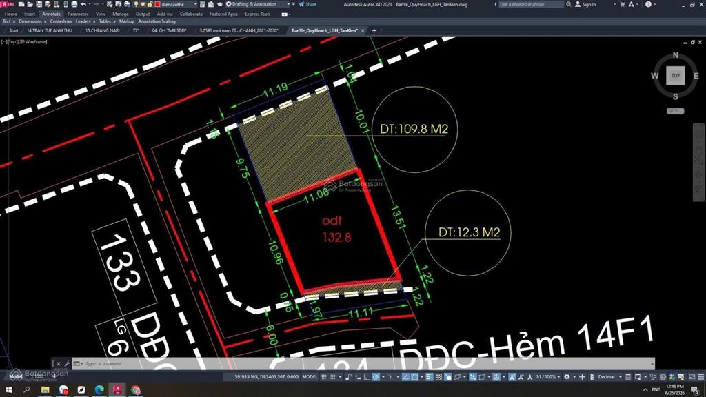 Bán đất mặt tiền đường nhựa xã tân kiên. dt 11x27=285m kdc hiện hữu.