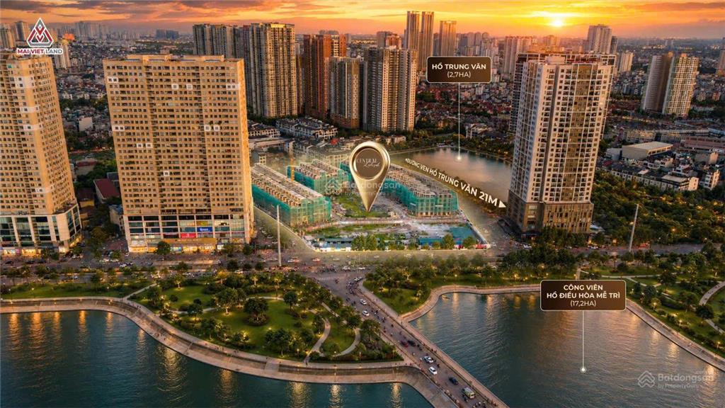 Mở bán biệt thự, liền kề, mặt hồ trung văn  central lakeside  taseco trung văn