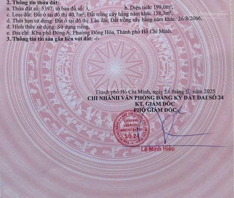 Bán nhà 2 mặt tiền (nguyễn công trứ) dĩ an