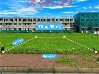 Nền 90m2 lộ giới 12m  nam long 2 central lake cần thơ