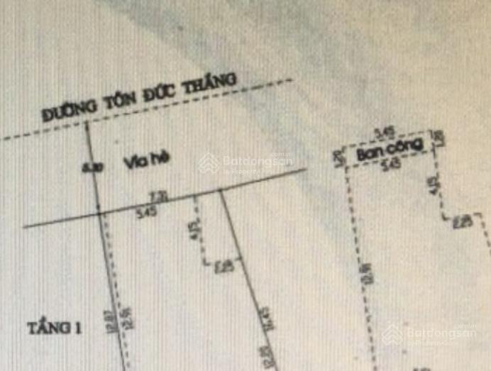 Bán nhà 2 tầng tôn đức thắng, dt 130m2, mặt tiền hiếm có ngang 7,2m