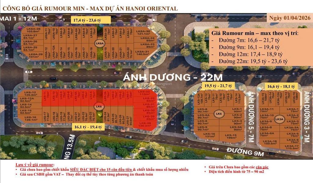 Chỉ 15,3 tỷ nhà phố lk gia lâm hn 76m sẵn sàng ra sổ, cách ocp 5 phút, vốn vào chỉ từ 5,7tỷ