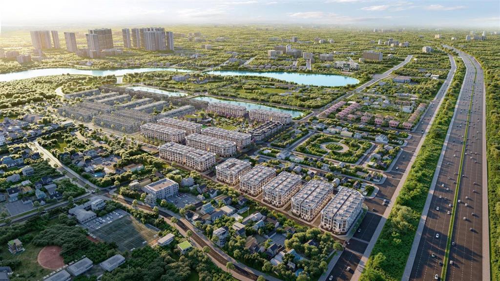 Chỉ 15,3 tỷ nhà phố lk gia lâm hn 76m sẵn sàng ra sổ, cách ocp 5 phút, vốn vào chỉ từ 5,7tỷ