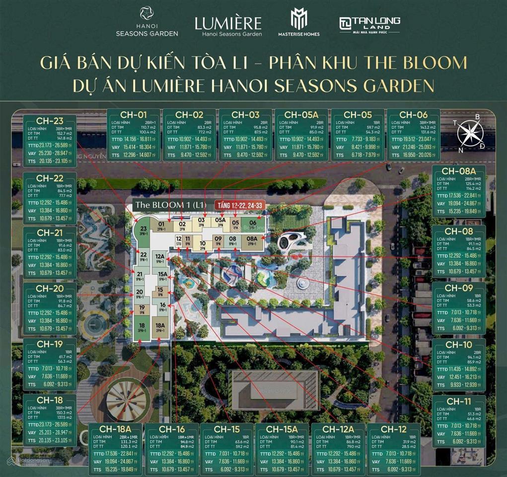 Đặt mua sớm căn hộ 2n cao cấp lumière hanoi seasons gardencao xà lá, vốn chỉ 10%, tts chỉ từ 120tr