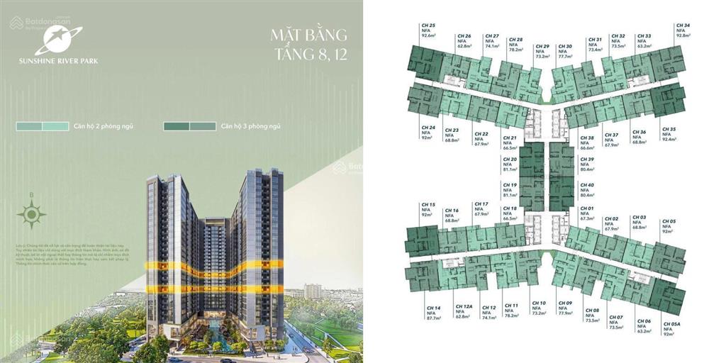 Bán căn hộ cao cấp sunshine river park view sông hồng giá tốt hỗ trợ vay ngân hàng