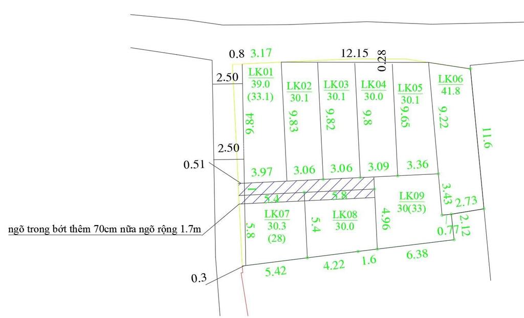 Bán đất phú lương ô tô đỗ cửa duy nhất một mảnh f0 lô góc lk01