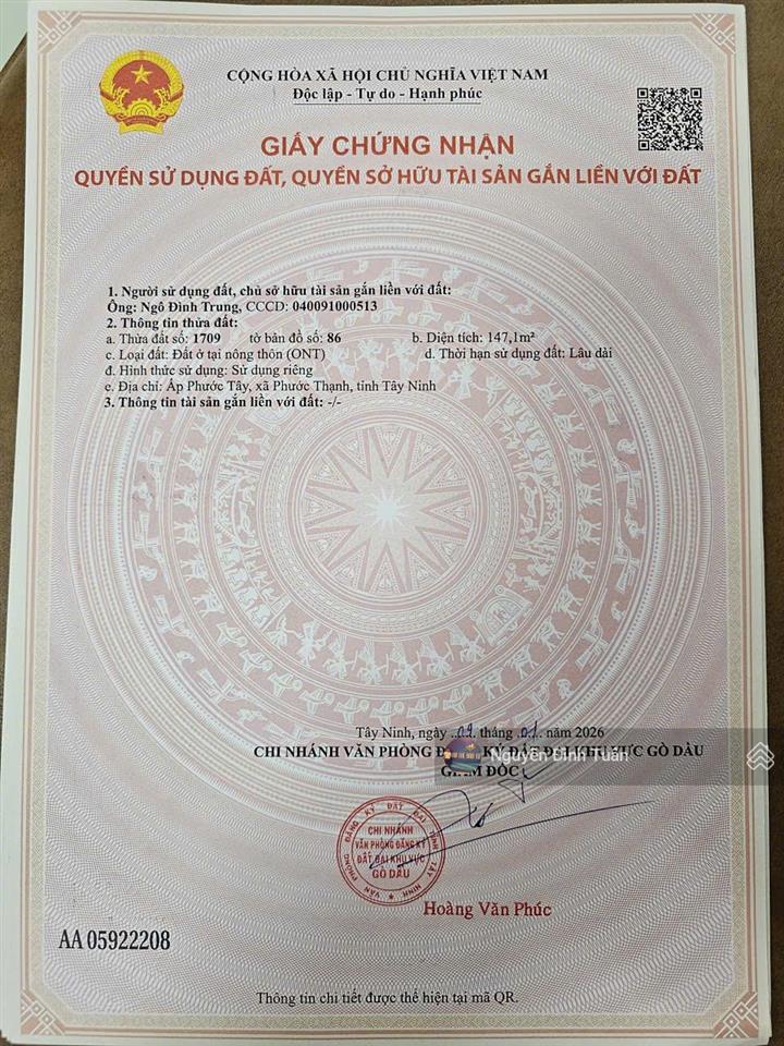 Không cần lô quá lớn, chỉ cần đúng nhu cầu ở thực 5x29 full thổ, sổ hồng công chứng ngay