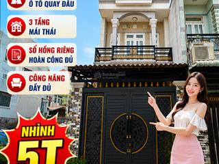 Sát vách gv ngay thới an 16 hẻm xe hơi 6m 3 tầng chỉ nhỉnh 5 tỷ!