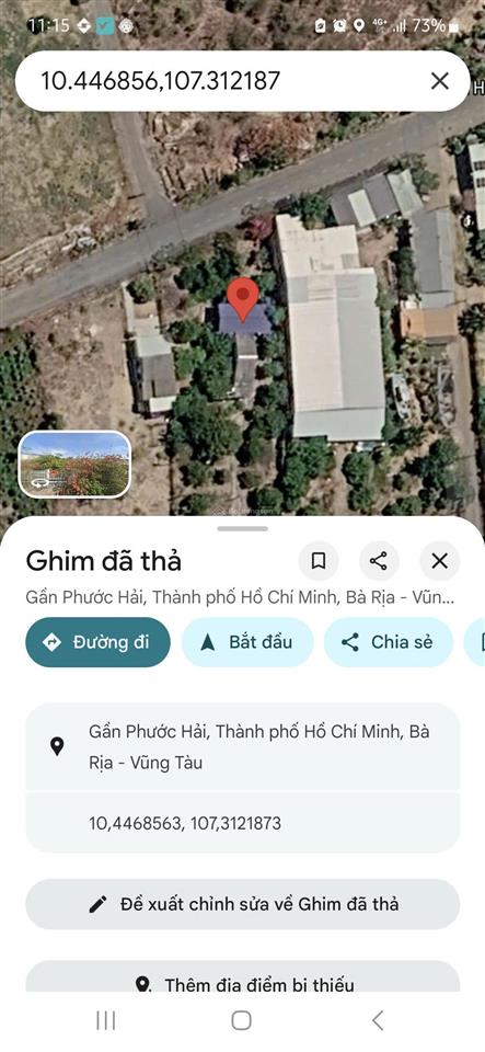 Bán đất vuông vức, vị trí đẹp, sát đường dt 994 tại xã phước hải, có sẵn 1000 m2 thổ cư