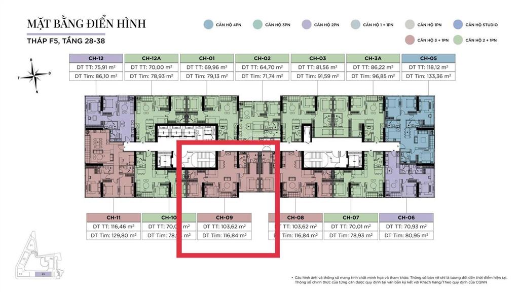 3n rẻ nhất quỹ chủ đầu tư f53209, 148tr/m2 ban công hướng nam