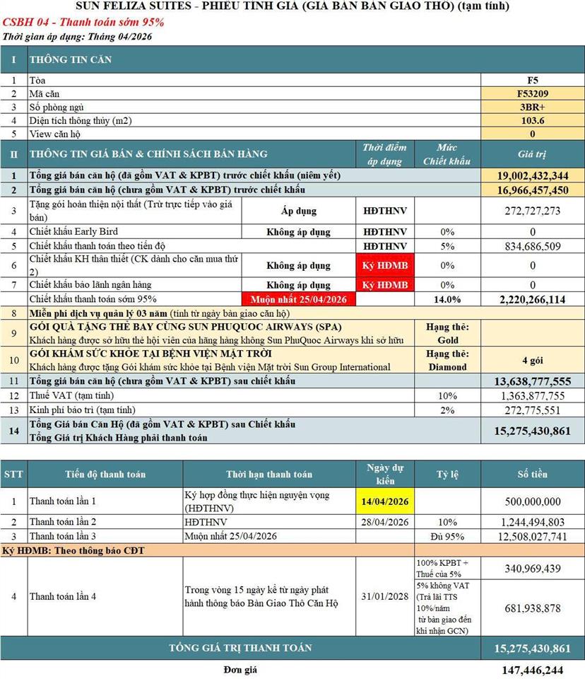3n rẻ nhất quỹ chủ đầu tư f53209, 148tr/m2 ban công hướng nam