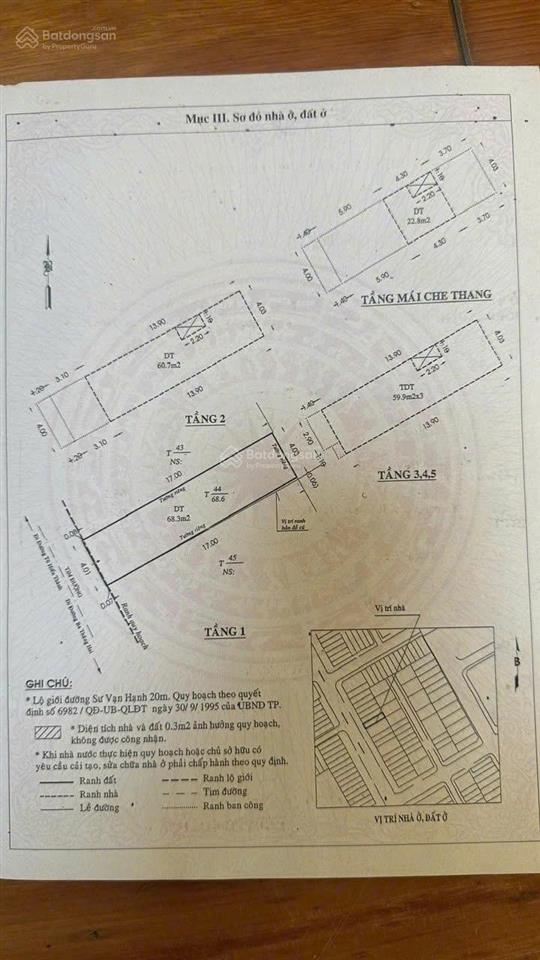 Bán nhà mặt tiền sư vạn hạn, phường hòa hưng, hcm (phường 12, quận 10 cũ) 4x17m 6 tầng, 35 tỷ