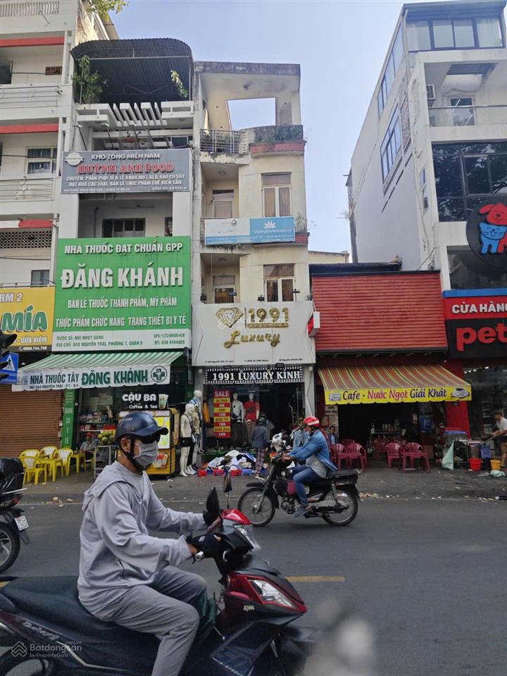 Bán nhà mặt tiền nguyễn trãi, phường 7, quận 5. dt 3,9x14m (cn 50m2), 4 tầng, giá 28 tỷ