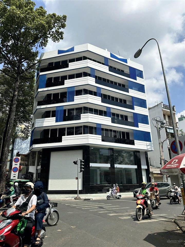 Bán tòa nhà góc 2mt nguyễn chí thanh + nguyễn kim, p. 6, q. 10 8x18 hầm 8 tầng 110 tỷ tl