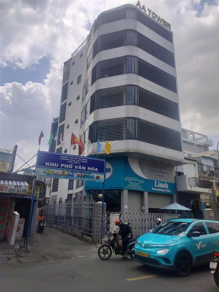 Tòa nhà góc 2 mặt tiền siêu đẹp, nguyễn văn đậu, p5, bình thạnh dt 9x18m, hầm, 7 tầng 46 tỷ