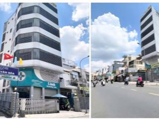 Tòa nhà góc 2 mặt tiền siêu đẹp, nguyễn văn đậu, p5, bình thạnh dt 9x18m, hầm, 7 tầng 46 tỷ