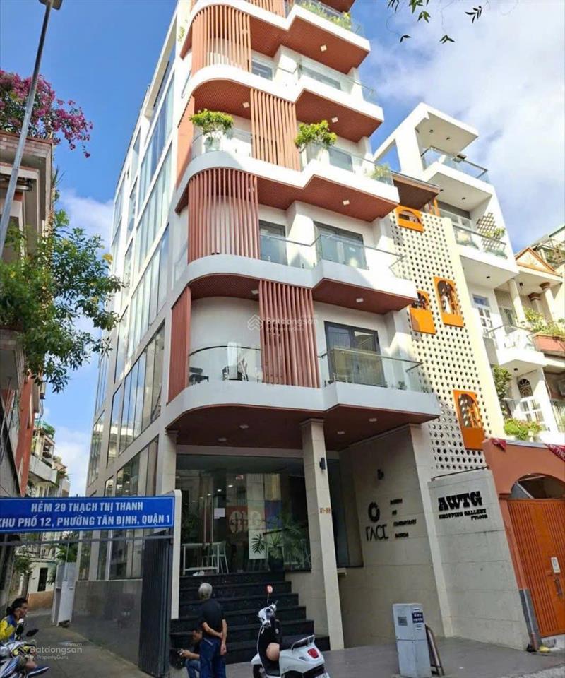 Bán tòa nhà mặt tiền thạch thị thanh phường tân định, quận 1, dt 6 x 18m hầm 7 tầng 62 tỷ tl
