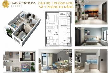 Cho thuê ch hado centrosa garden, giá tốt, 60m2, 1pn, 1wc, view đẹp, 20 triệu vnd