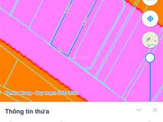 Ngang 8m nở hậu 8,5m hai mặt tiền đường rộng 13m full thổ cư, cạnh sân golf diamond bay nha trang