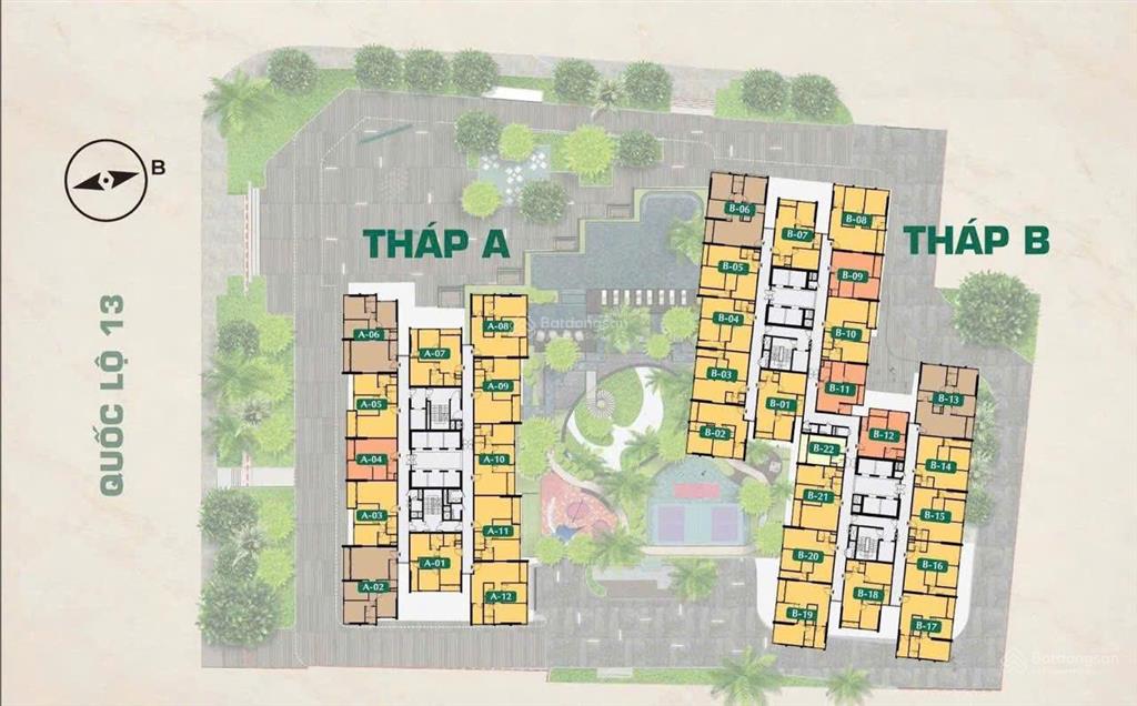 Bán cc the emerald boulevard, 3 tỷ, 50m2, view đẹp ở quốc lộ 13, vĩnh phú, thuận an