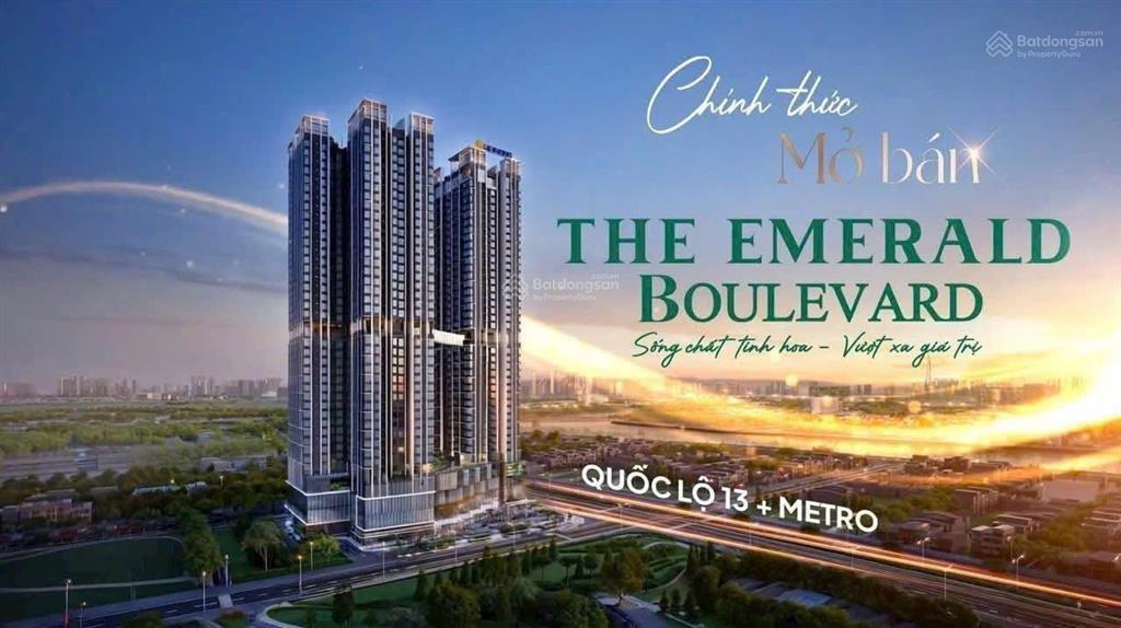 Bán cc the emerald boulevard, 3 tỷ, 50m2, view đẹp ở quốc lộ 13, vĩnh phú, thuận an