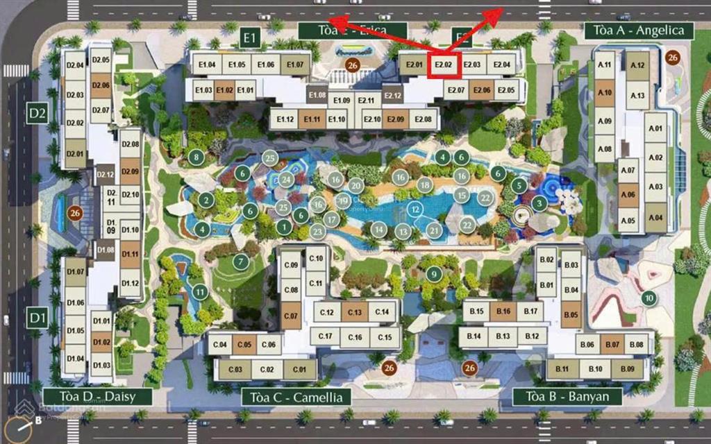 Giá tốt giỏ hàng cđt 2pn lumiere boulevard giá chỉ 4,6 tỷ