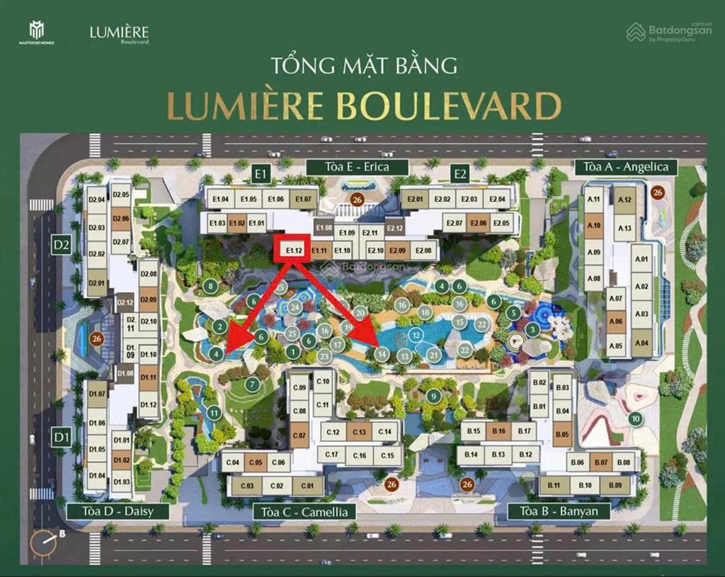 Hàng hiếm cđt căn góc 2pn lumiere boulevard, view trực diện nội khu xanh mát giá tốt nhất hiện tại