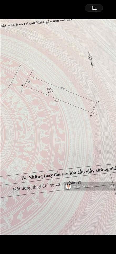 Chính chủ gửi bán đất đẹp 88m2 đông dư gia lâm ô tô thông, giá 105tr/m2