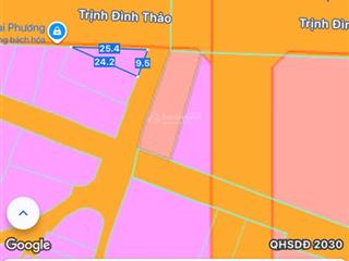 Cần bán đất mặt tiền đường trịnh đình thảo kim dinh