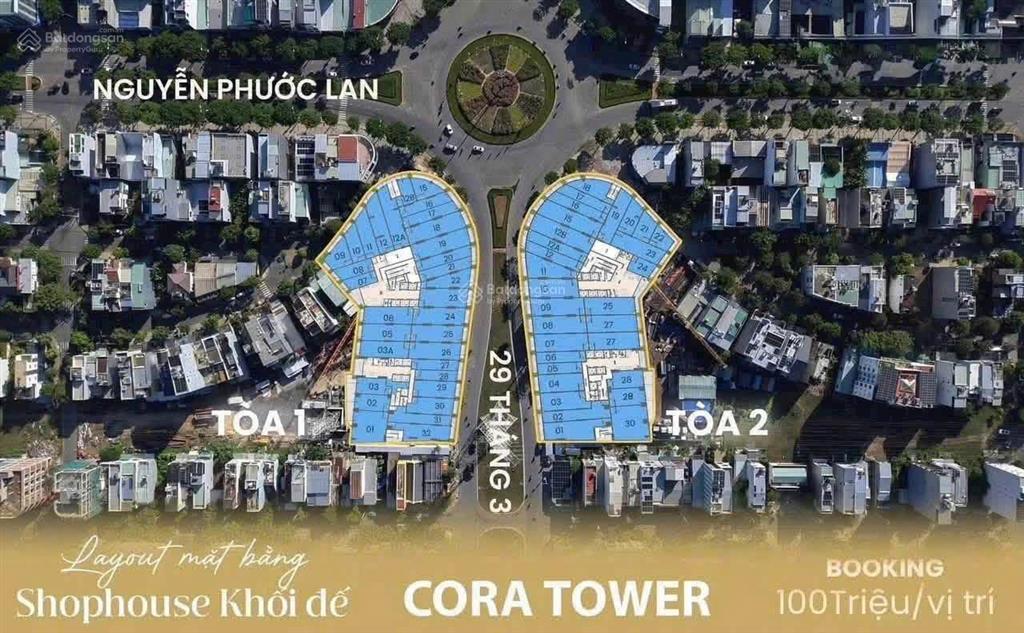 Shophouse khối đế cora tower nguyễn phước lan