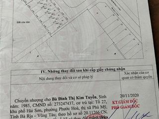 Chợ đầu mối lam sơn chính chủ cần bán đất mặt tiền chợ lam sơn, tp. phú mỹ