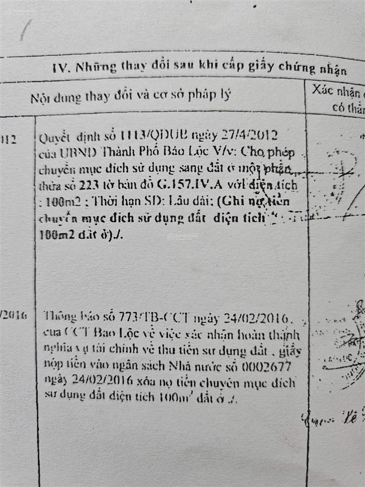 Chính chủ bán nhanh lô đất siêu đẹp mặt tiền lê phụng hiểu bảo lộc