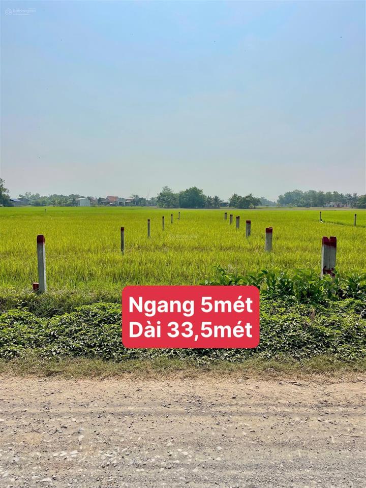 Bán đất thổ cư đẹp xuất sắc tại 1/839 xã mỹ thạnh đông, 589 triệu, 167m2 (5x34m)
