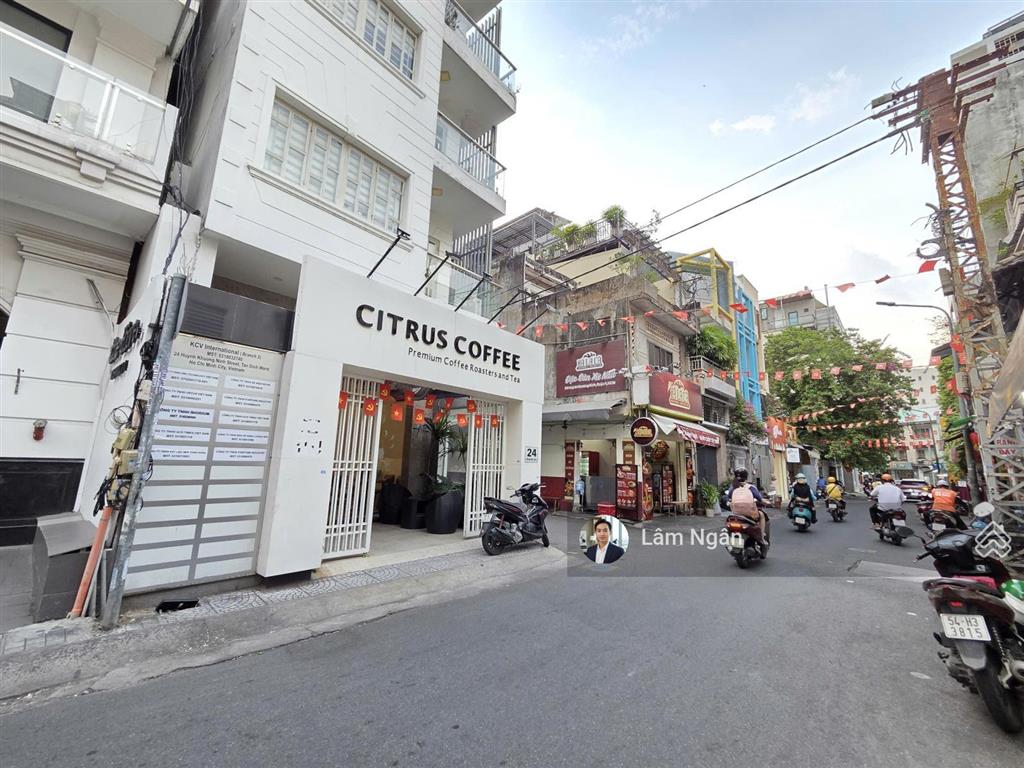 [5,75mx16,5m] góc 2 mặt tiền huỳnh khương ninh & phan ngữ. số 24 huỳnh khương ninh quận 1. cho thuê