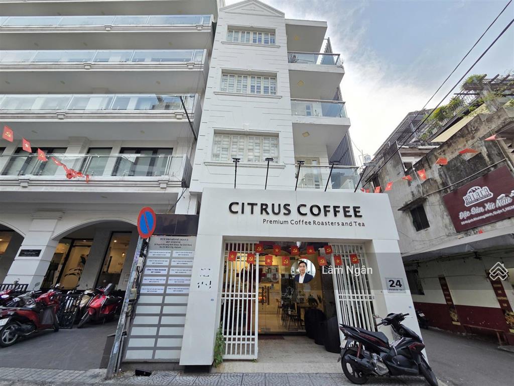 [5,75mx16,5m] góc 2 mặt tiền huỳnh khương ninh & phan ngữ. số 24 huỳnh khương ninh quận 1. cho thuê