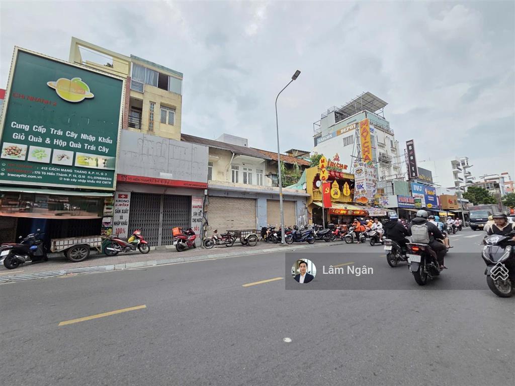8x17m mặt tiền số 175 tô hiến thành, phường hòa hưng, quận 10 cũ  giữa sư vạn hạnh & hồ bá kiện