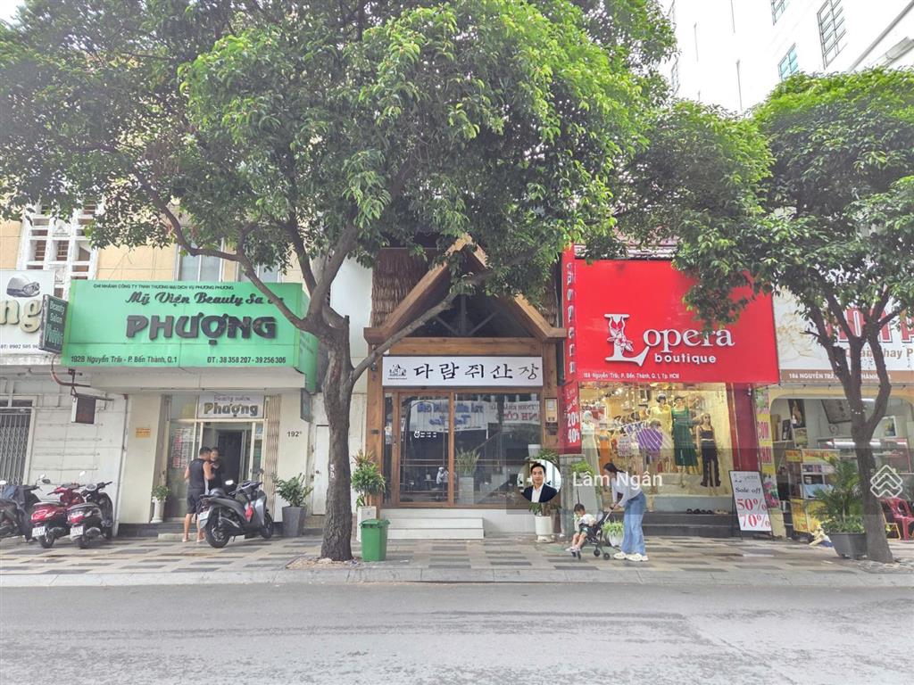 (4,1mx21m) mặt tiền số 190 nguyễn trãi, phường bến thành, quận 1  ngay ngã tư tôn thất tùng