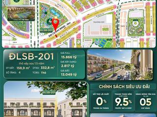 Shophouse 2 mặt tiền, đối diện công viên, chỉ với 3 tỷ, miễn gốc lãi trong 24 tháng