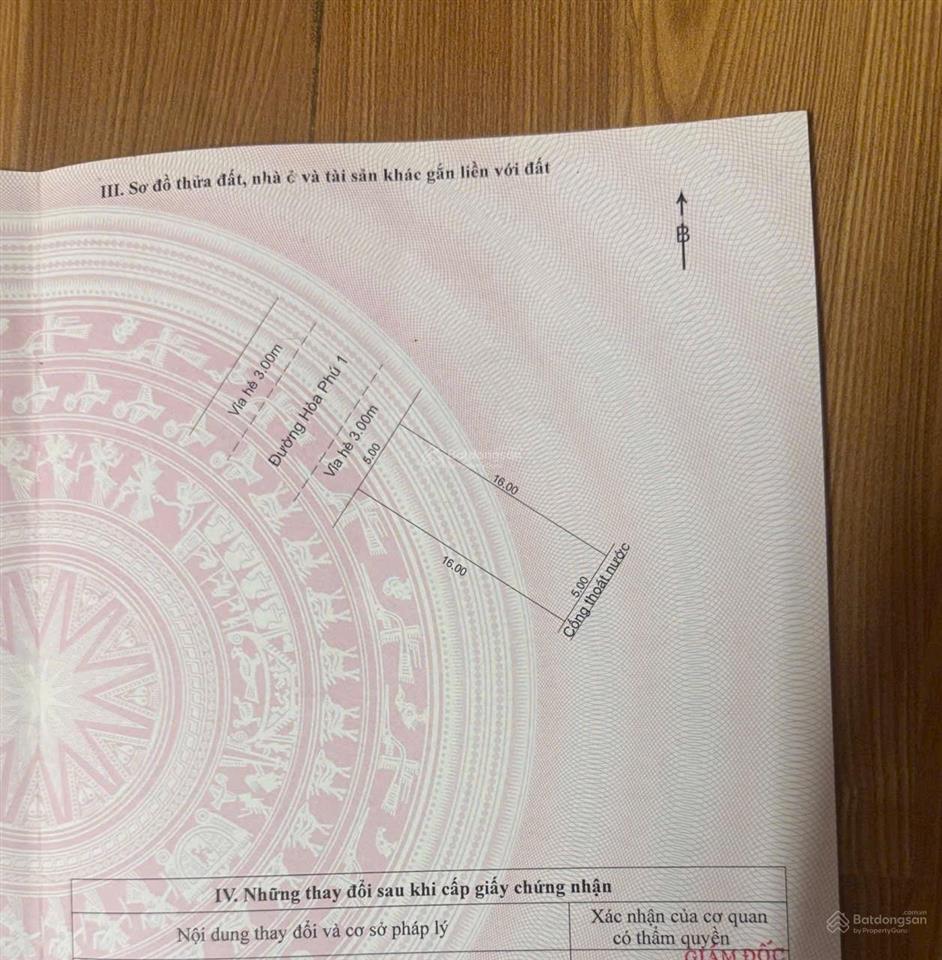 Bán đất hòa phú 1 thông khu e kim long