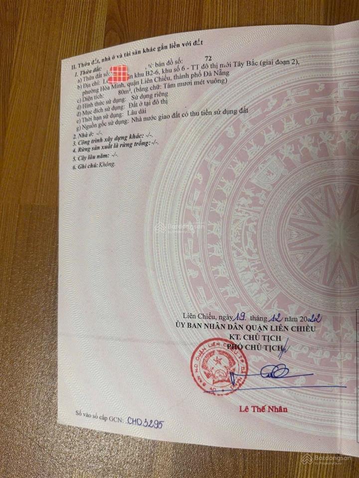 Bán đất hòa phú 1 thông khu e kim long