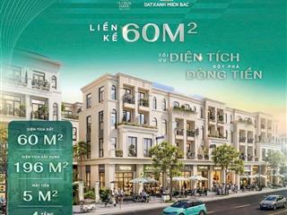 Chỉ 5 tỷ sở hữu liền kề 60m2 hạ long xanh, cả đất và xây