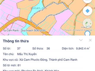 Bán đất thôn giải phóng, cam phước đông, cam ranh, khánh hoà