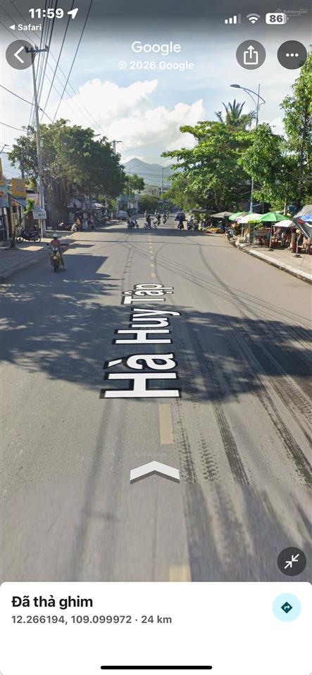 Bán đất đường hà huy tập, diên khánh, khánh hoà có thổ cư