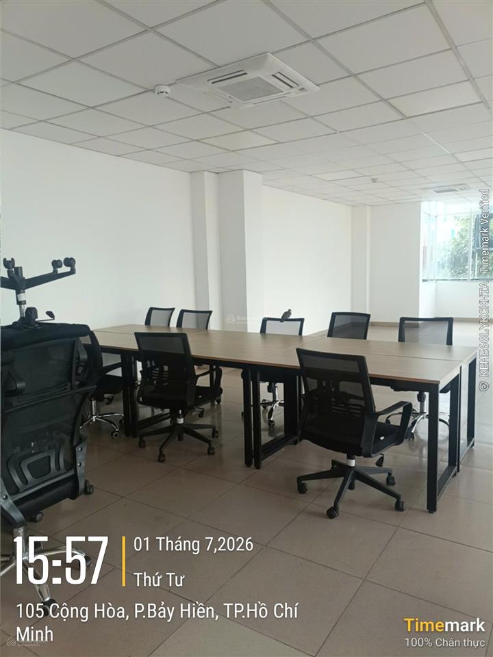 Cho thuê văn phòng, 105 cộng hòa, p. bảy hiền, tphcm. giá cực tốt