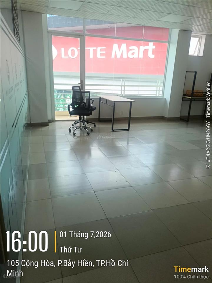 Cho thuê văn phòng, 105 cộng hòa, p. bảy hiền, tphcm. giá cực tốt