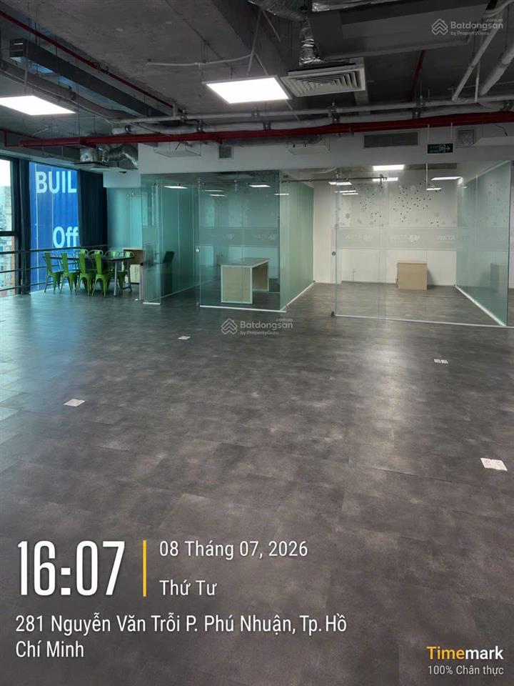 Cho thuê mặt bằng văn phòng 160m2 tòa 3 bees tower 281 nguyễn văn trỗi, quận phú nhuận giá cực tốt
